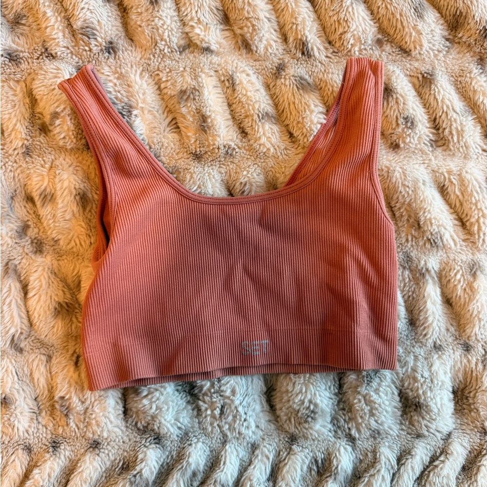 Set active sports bra (orange/rust color)